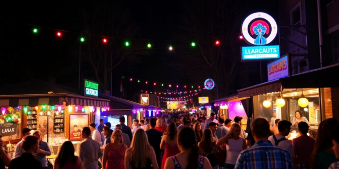 Uşak'ta eğlenceli gece hayatı görüntüsü.